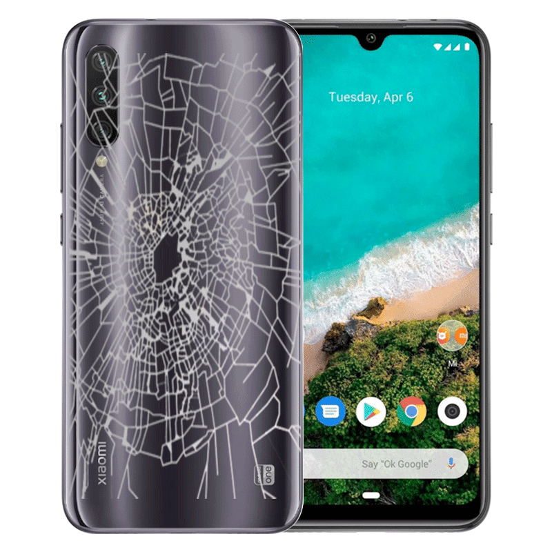 mi a3 back glass replacement