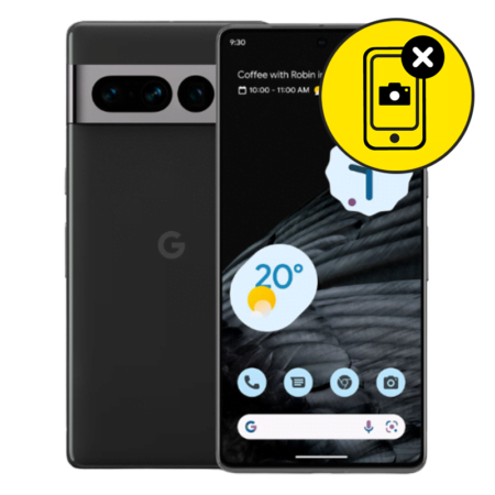 Google Pixel 7 Pro Black Camera Removal Service