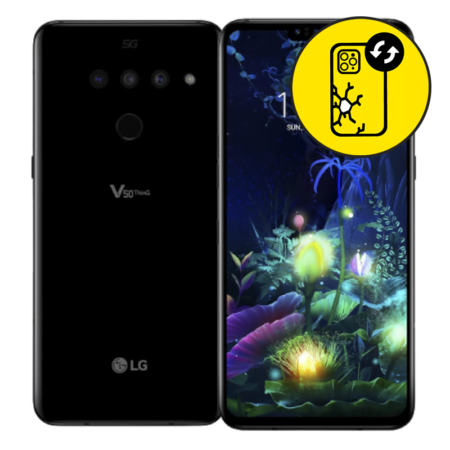 LG V50 Black Back Glass Replacement