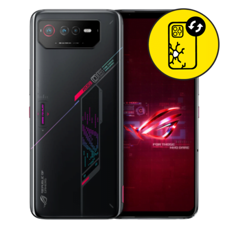 Asus ROG Phone 6 Black Back Glass Replacement