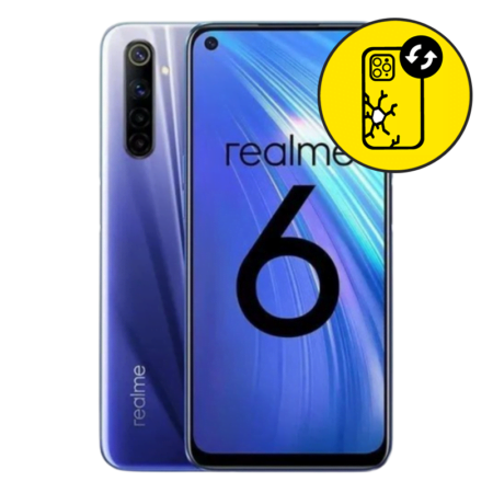 Realme 6 Blue Back Glass Replacement