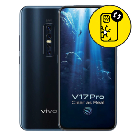 Vivo V17 Pro Black Back Glass Replacement