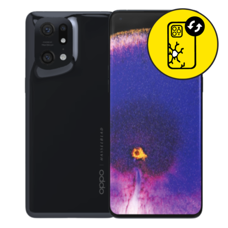 Oppo Find X5 Pro Back Glass Replacement - Black