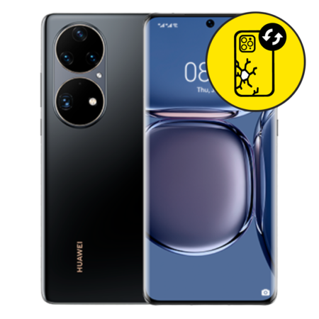 Huawei P50 Pro Back Glass Replacement - Golden Black