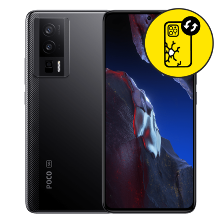 Xiaomi Poco F5 Pro Back Glass Replacement - Black