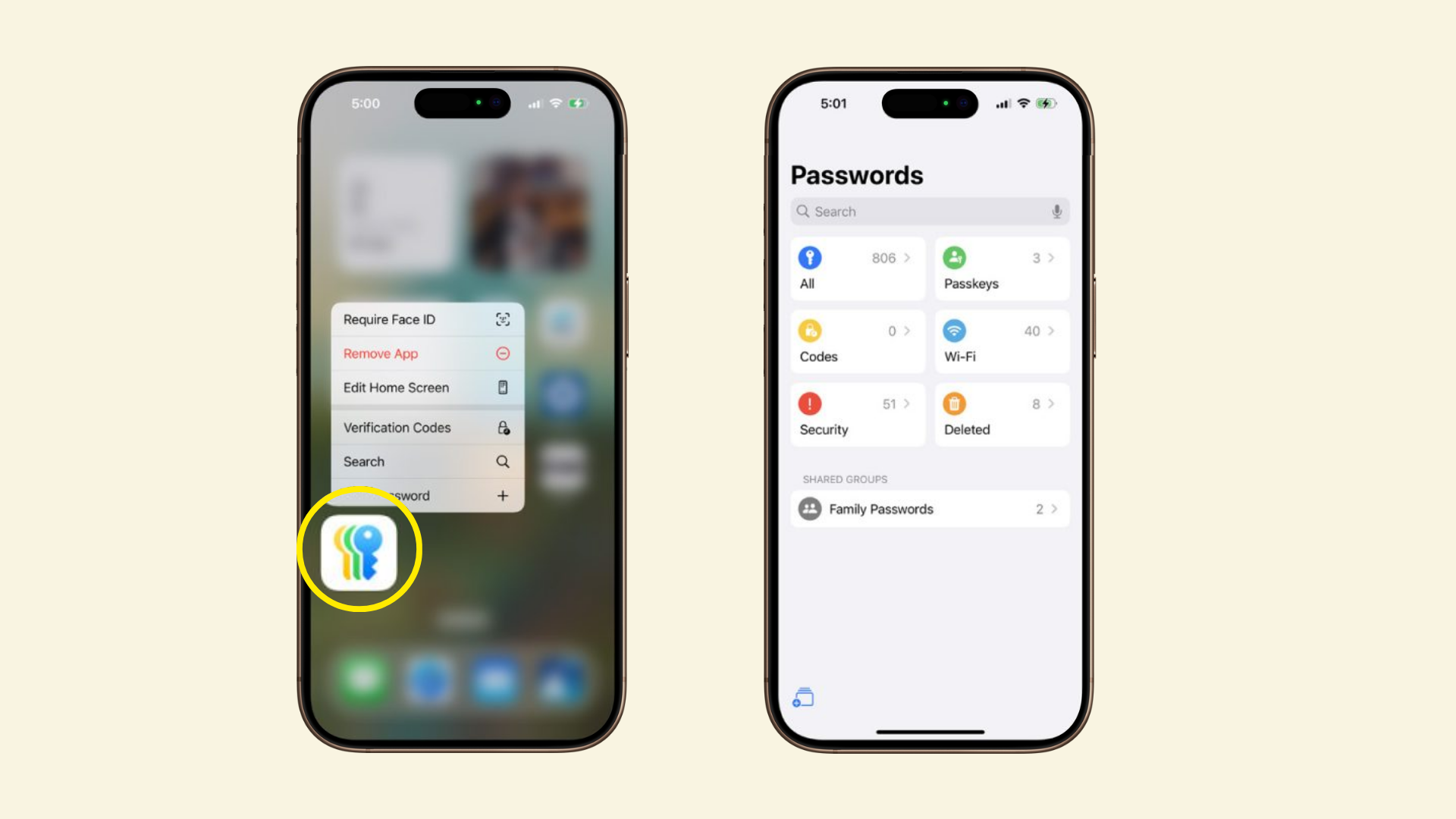 New Passwords App