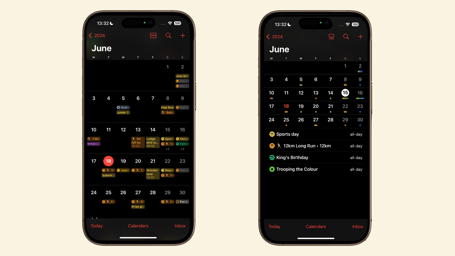 Redesigned Calendar App