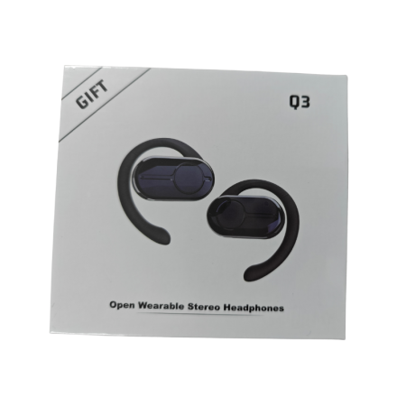 Q3 Open Wearable Stereo Headphones Black