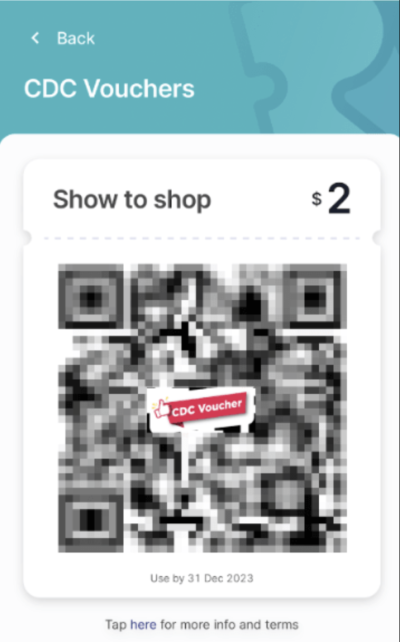 Show CDC Voucher QR